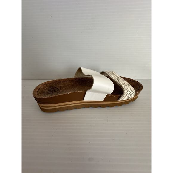 REEF Cushion Vista Hi Vegan Leather Two Strap Platform Sandal Women's 7.5 - Picture 2 of 9